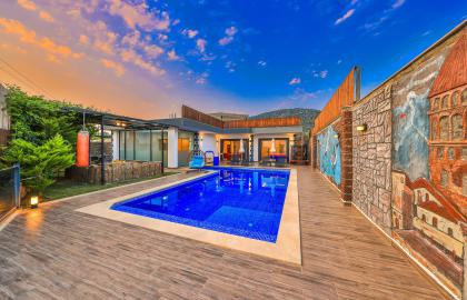 Kalkan Bölgesinde Korunaklı 4 Kişilik Tatil Villası