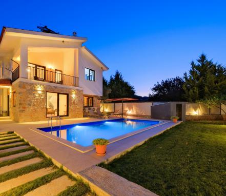 Fethiyede 6 Kişilik Muhafazakar Ailelere Uygun Villa