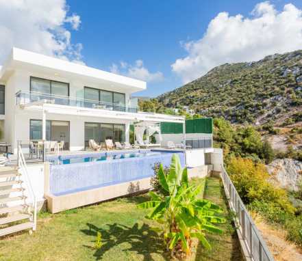 Kalkan islamlarda Doğa Manzaralı 4 kişilik Tatil Villası