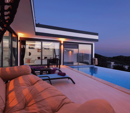 Kalkan Kördere Mevkiinde 2 Kişilik Balayı Villası
