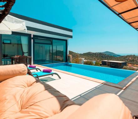 Kalkan Kördere Mevkiinde 2 Kişilik Balayı Villası