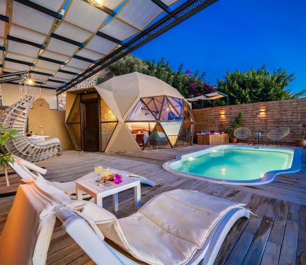 Kalkan Kördere Mevkiinde Özel Konsept Balayı Domes Villa-1