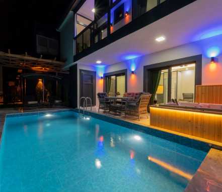 Fethiye Bölgesinde Korunaklı 4 Kişilik Tatil Villası 