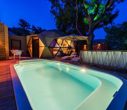 İslamlar Mevkiinde 1+0 Özel Tasarım Balayı Villası