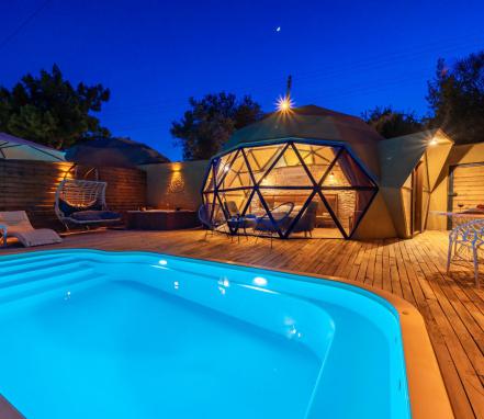 Kalkan İslamlar Bölgesi 1+0 Özel Tasarım 2 Kişilik Domes Villa-4