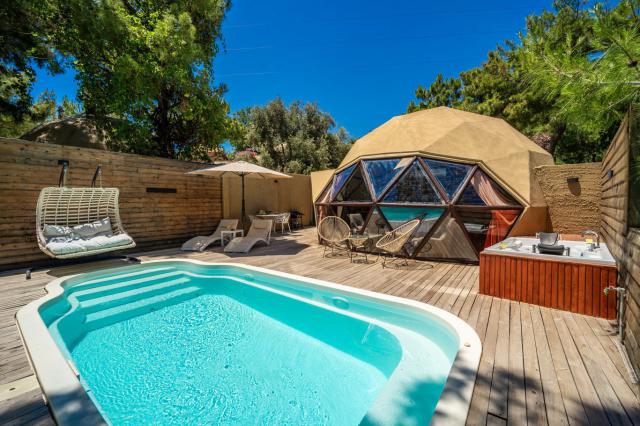 Kalkan İslamlar Bölgesinde 1+0 Özel Konsept Domes Villa-2