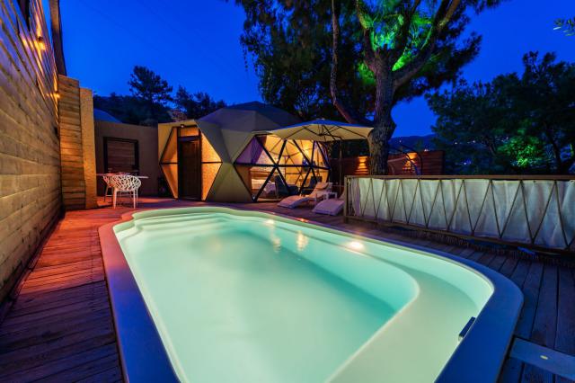 Kalkan İslamlar Bölgesinde 1+0 Özel Konsept Domes Villa-1