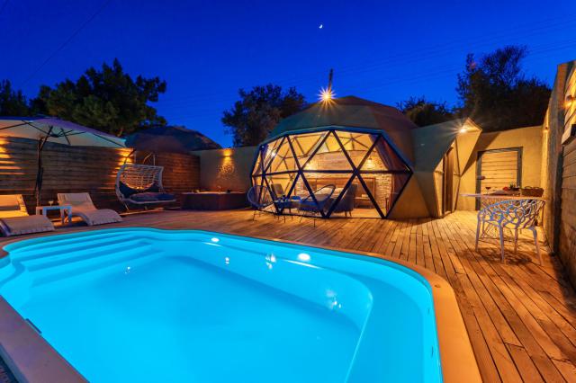 Kalkan İslamlar Bölgesinde 1+0 Özel Konsept Domes Villa-4